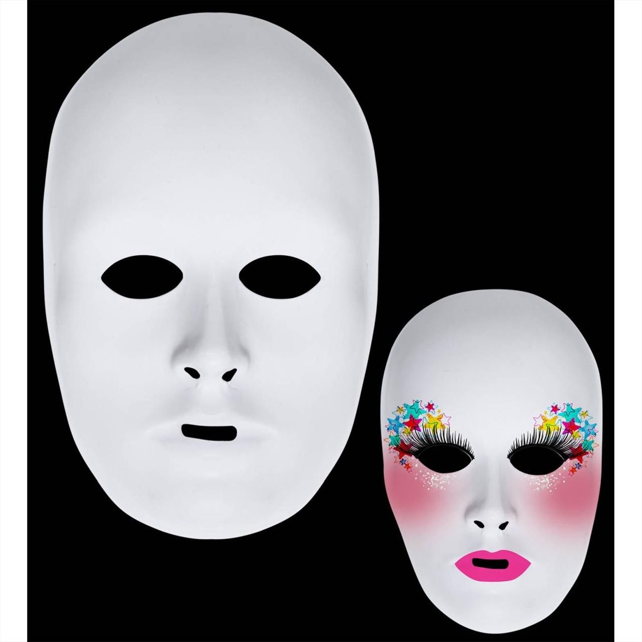 Festhető fehér, farsangi maszk