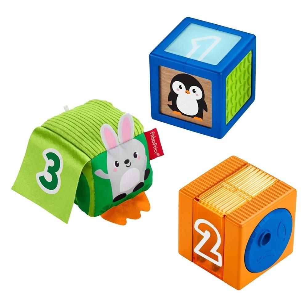 Fisher-Price Változatos anyagok állatos kocka
