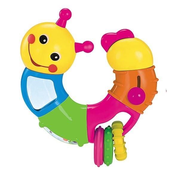 Forgolódó hernyócska készségfejlesztő játék - rózsaszín