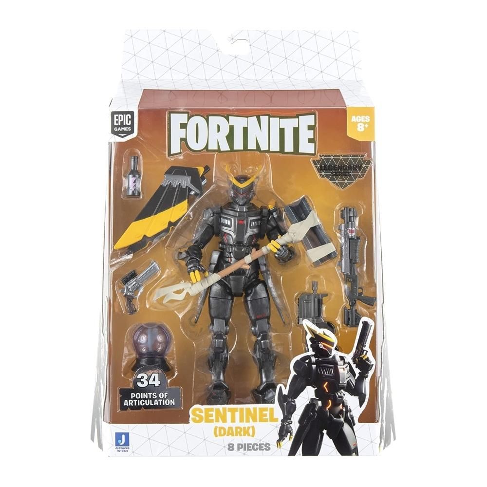 Fortnite Legendary Series akciófigura 15 cm, 8 db-os szett - Sentinel Dark
