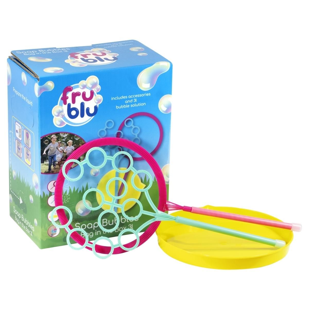 Fru Blu Eco buborékfúlyó szett tállal, 3 l folyadékkal
