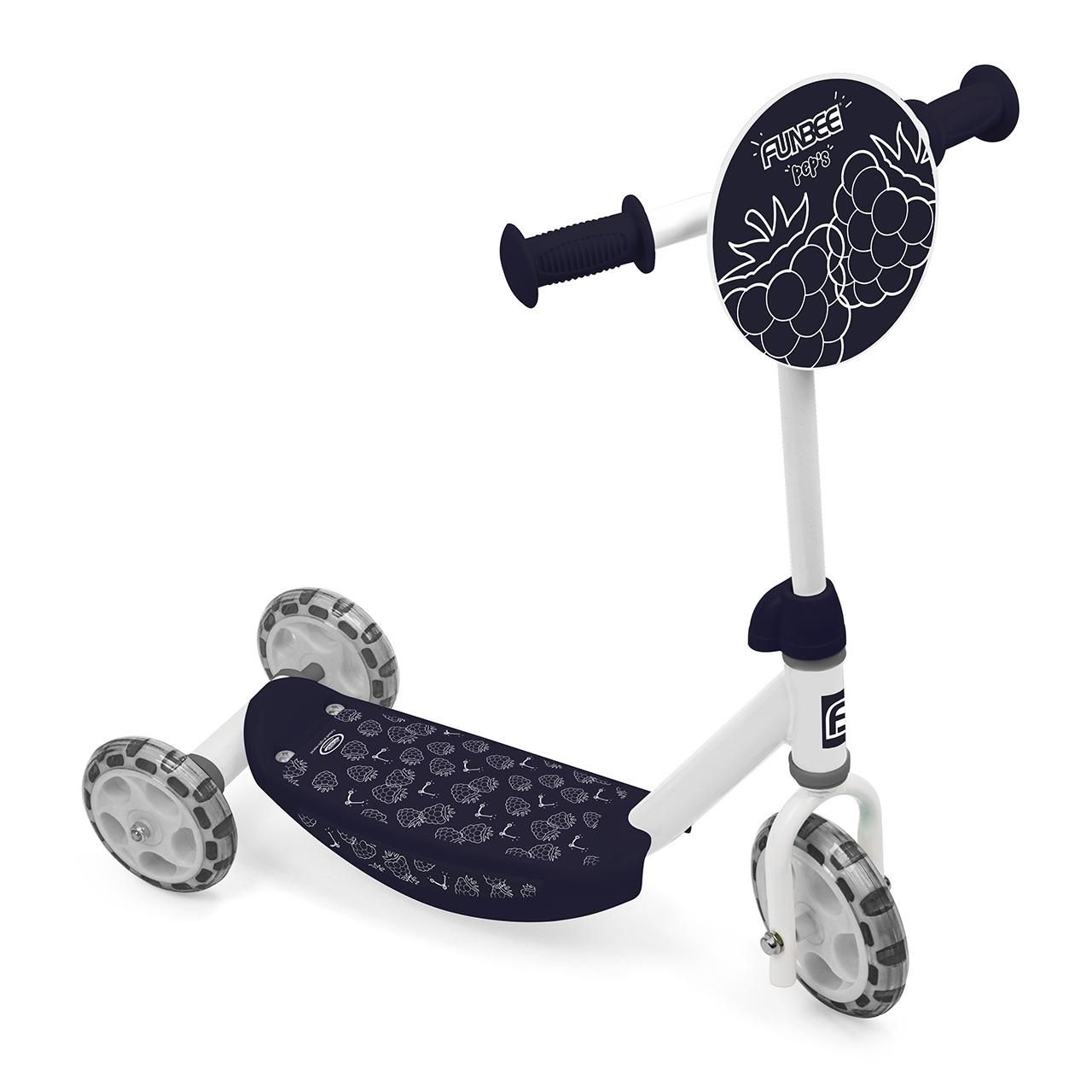 Funbee 3 kerekű roller, fekete szeder mintás