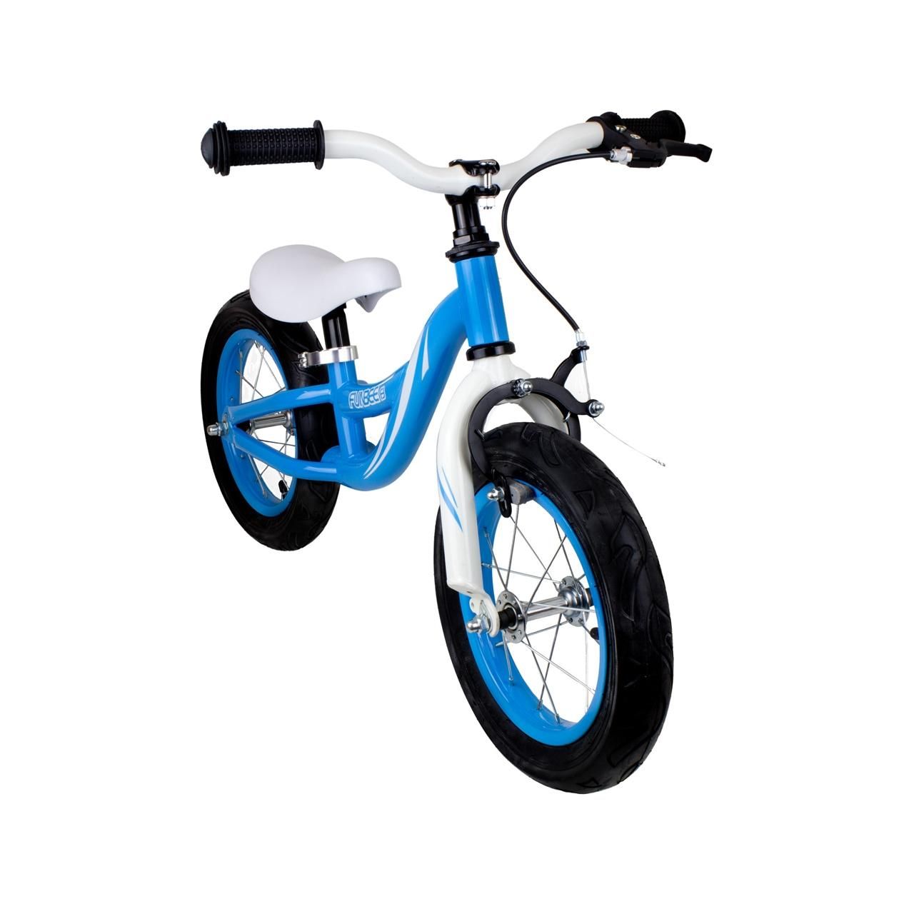 Funbee kétkerekű futóbicikli fékkel, kék-fehér