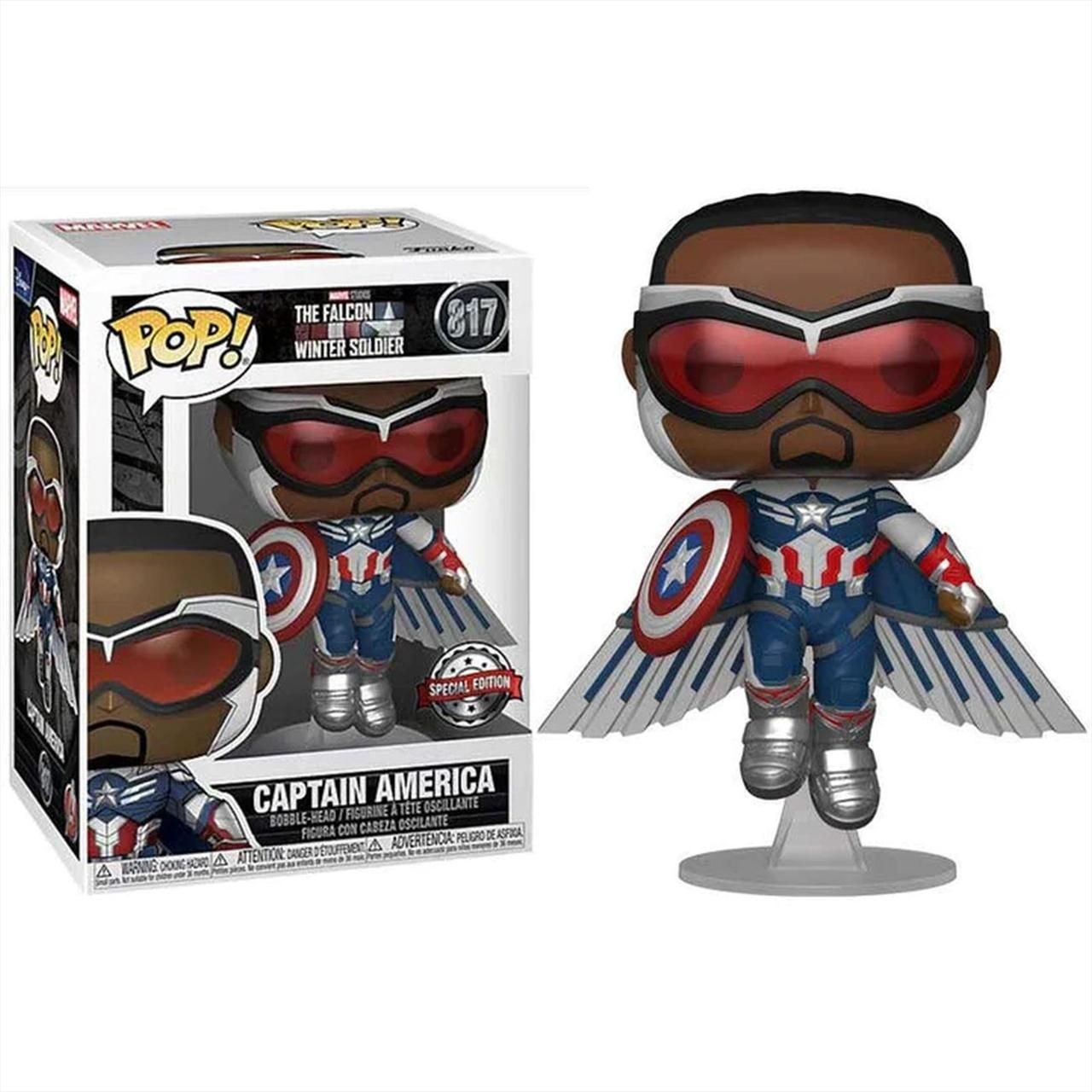 Funko Pop! Marvel: Sólyom és a Tél katonája - Amerika kapitány figura