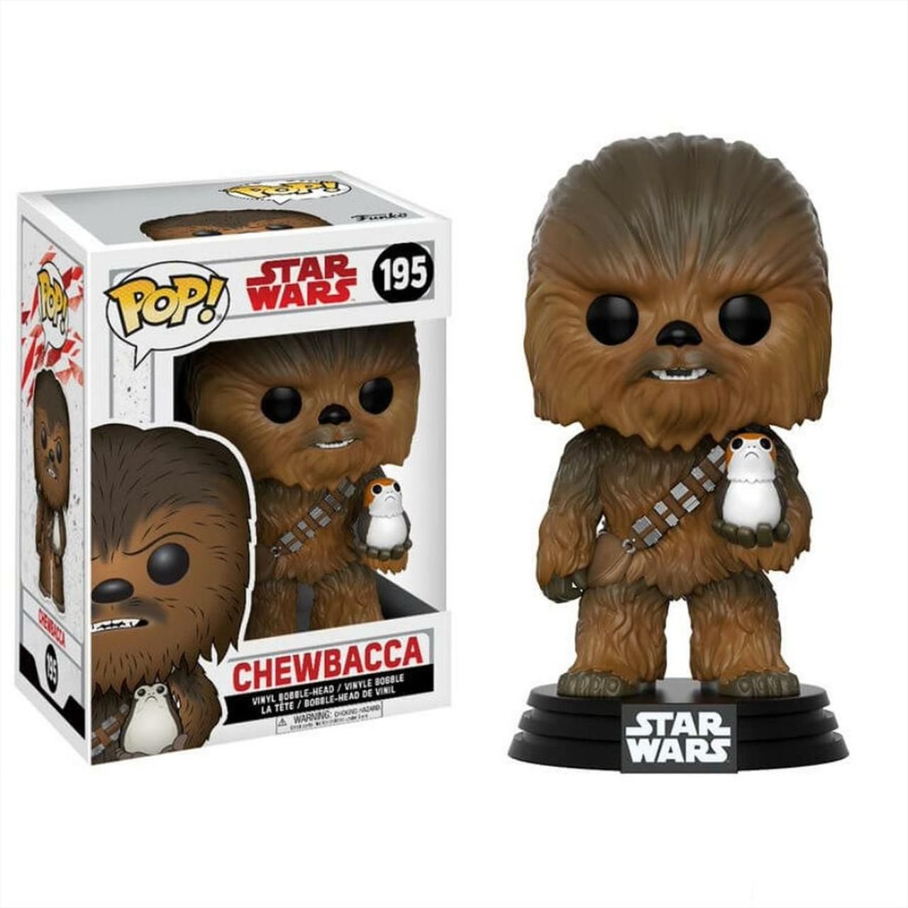 Funko Pop! Star Wars E8 - Chewbacca Porg figurával