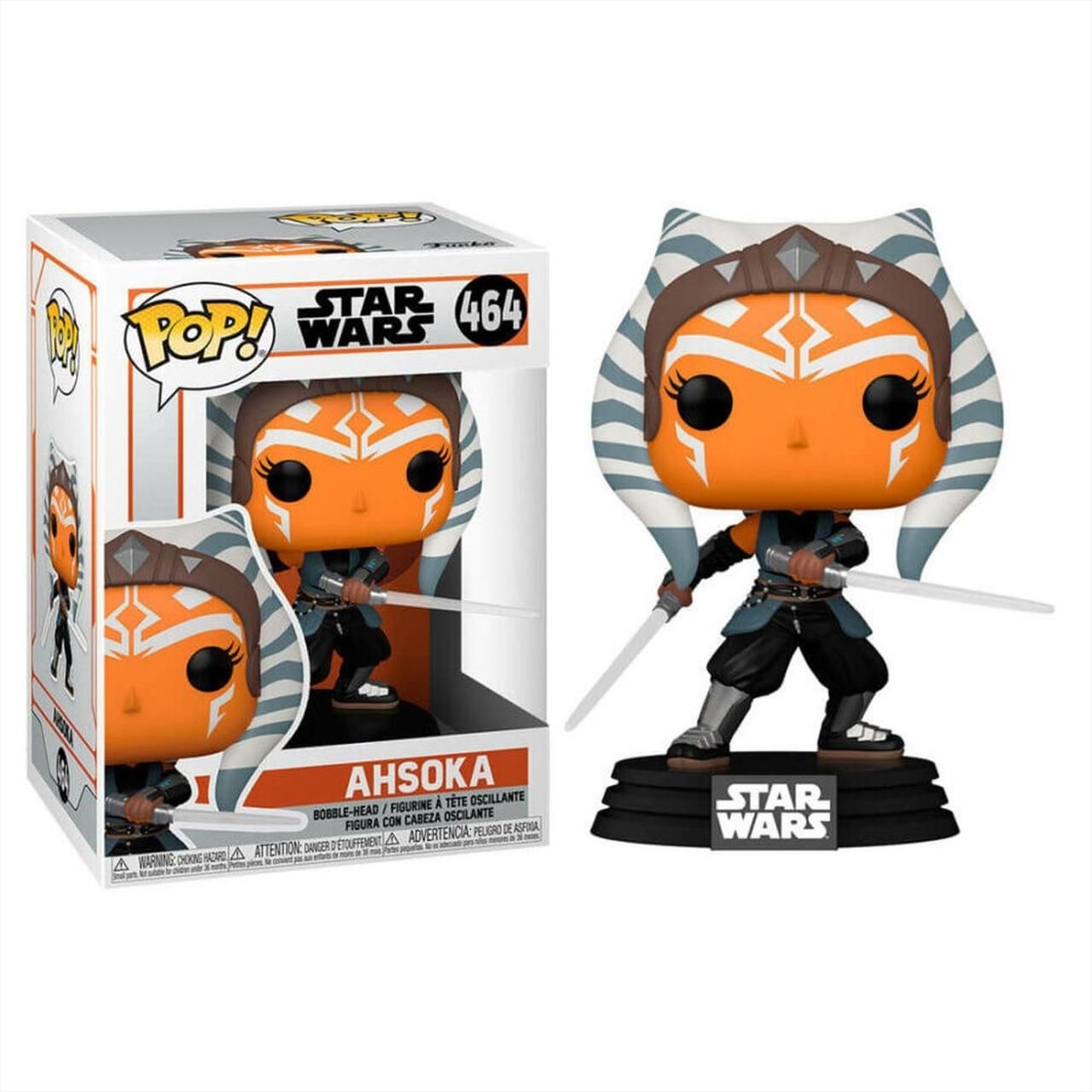 Funko Pop! Star Wars: Mandalorian Ahsoka Tano figura karddal