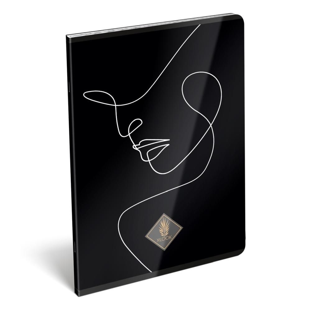 Füzet tűzött A4, 40 lapos, vonalas - XLook, 1Line