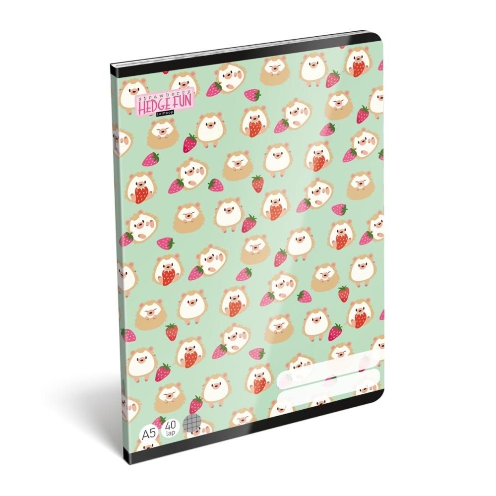 Füzet tűzött A5, 40 lapos, kockás - Hedge Fun