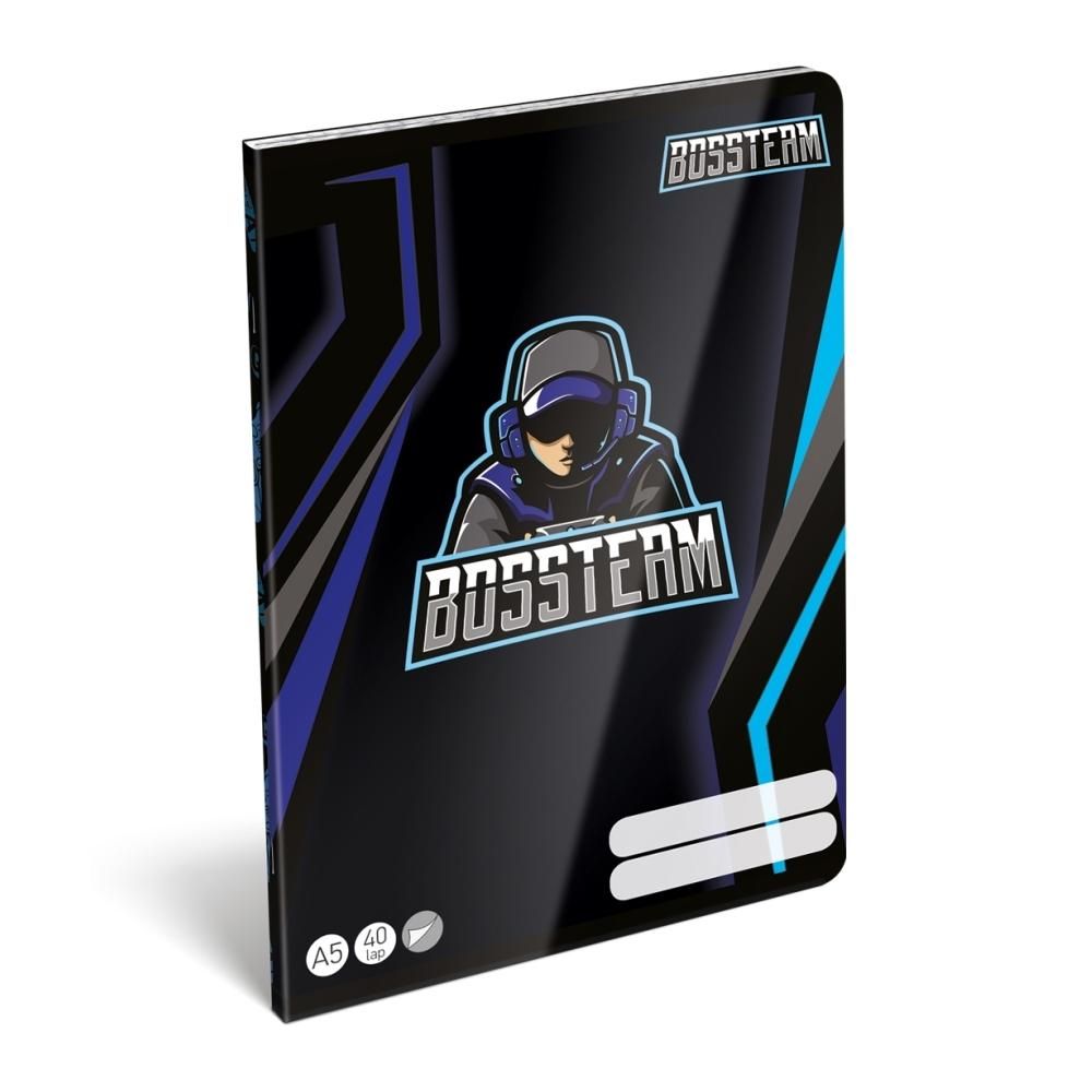 Füzet tűzött A5, 40 lapos, sima - Gamer 4Life