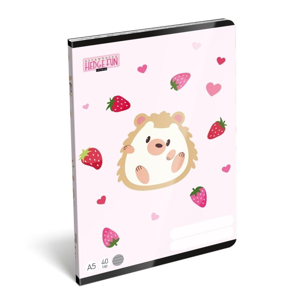 Füzet tűzött A5, 40 lapos, vonalas - Hedge Fun