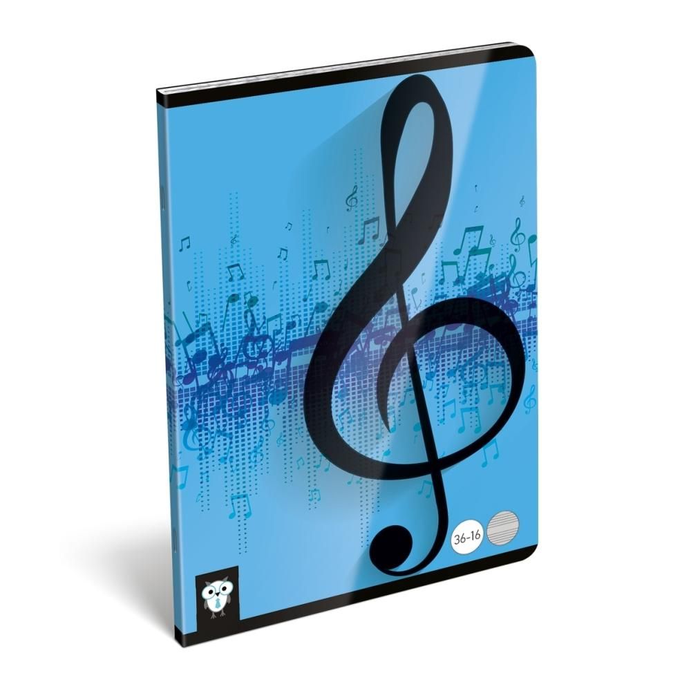 Füzet tűzött A5, hangjegy - Kis Bagoly, Beats