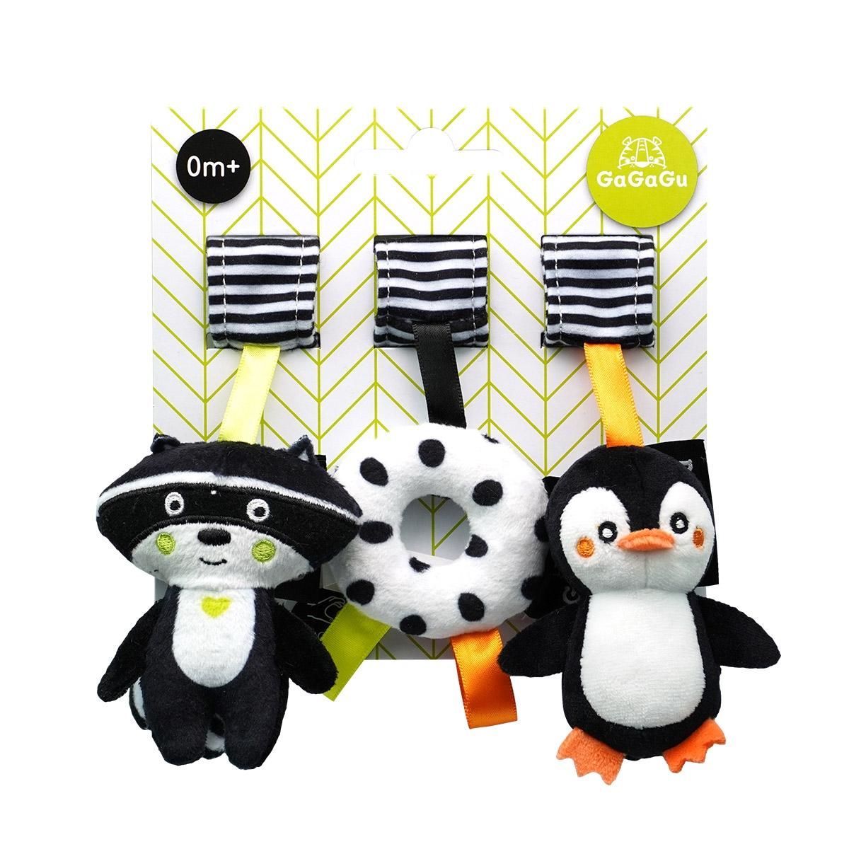 GaGaGu Lógó plüssök - modómedve, pingvin, fánk