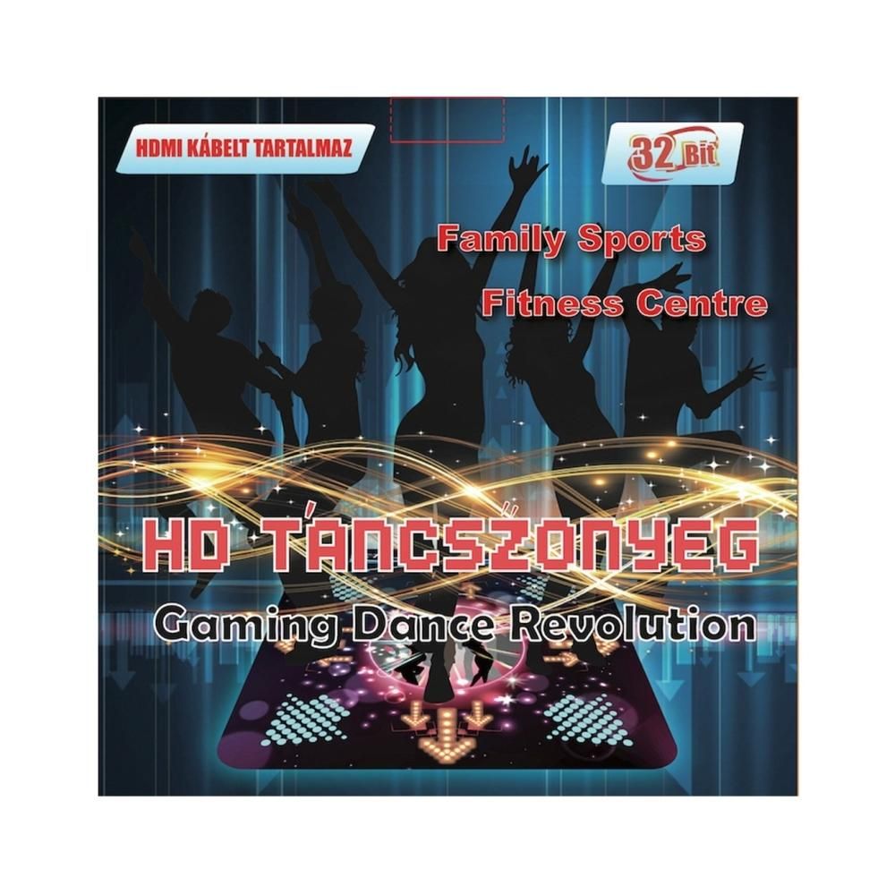 Gaming Dance Revolution HD táncszőnyeg, TV-re csatlakoztatható (HDMI kábellel)