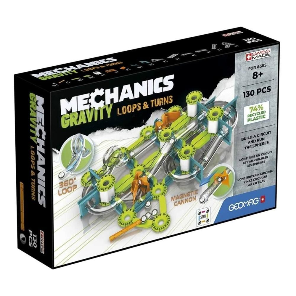 Geomag Mechanics Gravity Loops & Turns 130 db-os mágneses építőjáték
