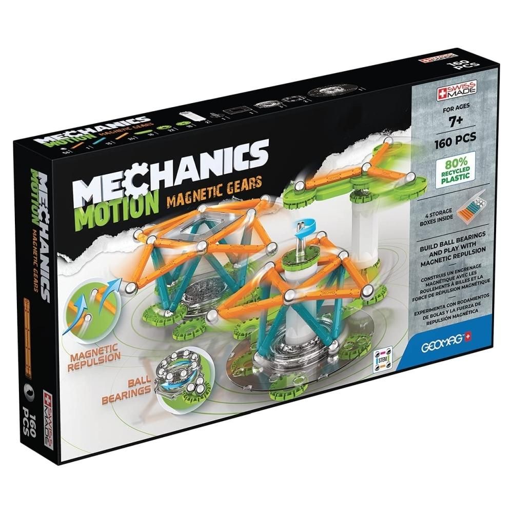 Geomag Mechanics Motion Magnetic Gears 160 db-os mágneses építőjáték