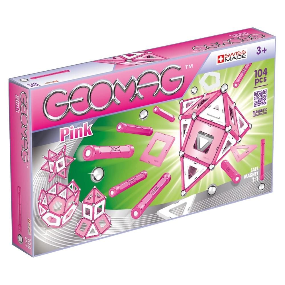 Geomag Pink 104 db-os lányos mágneses építőjáték