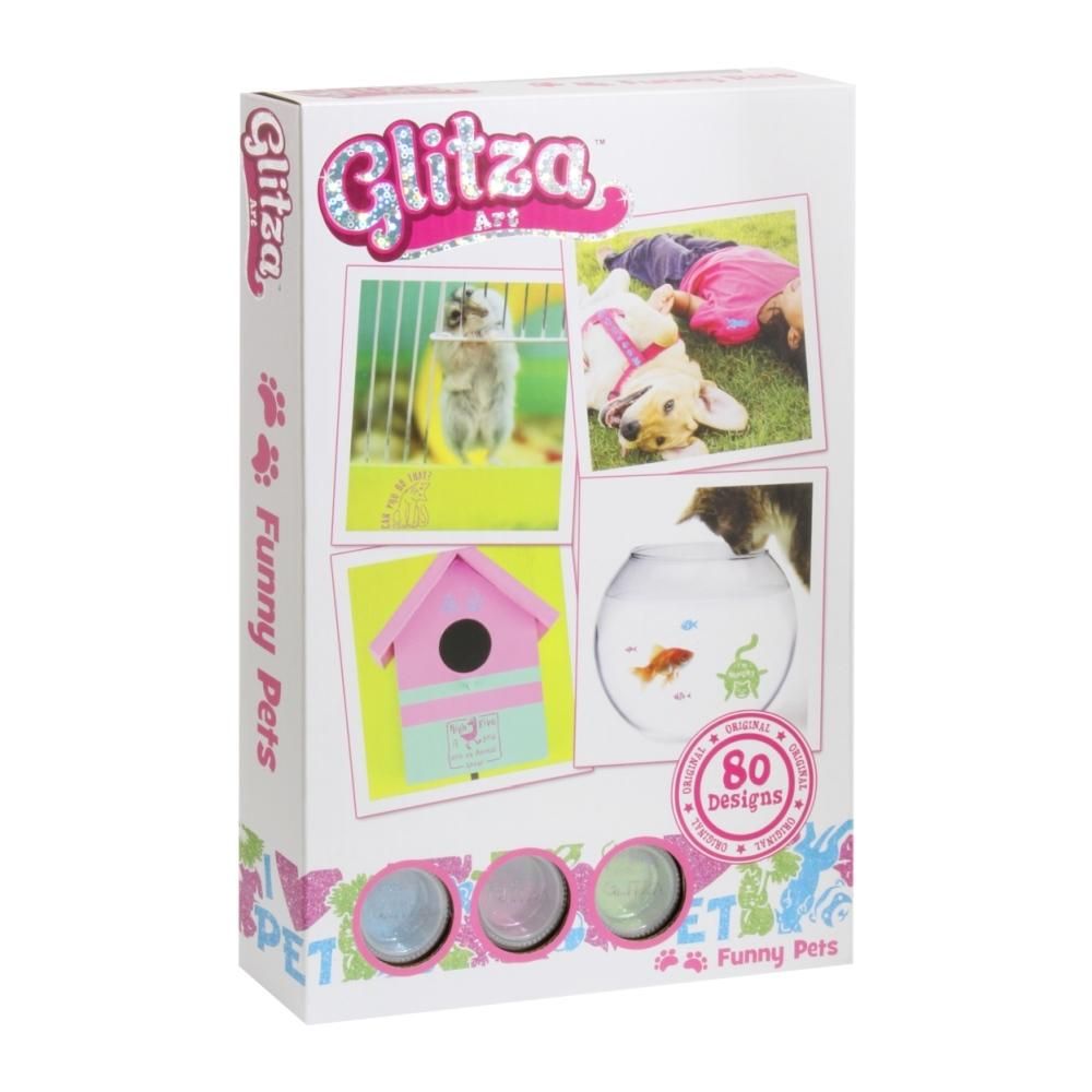 Glitza Csillámtetkó 80 minta - vicces állatok