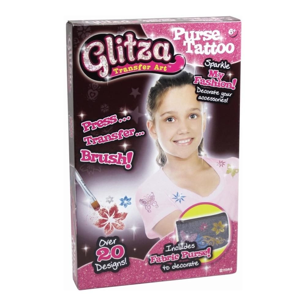 Glitza Csillámtetkó pénztárca tetováló szett