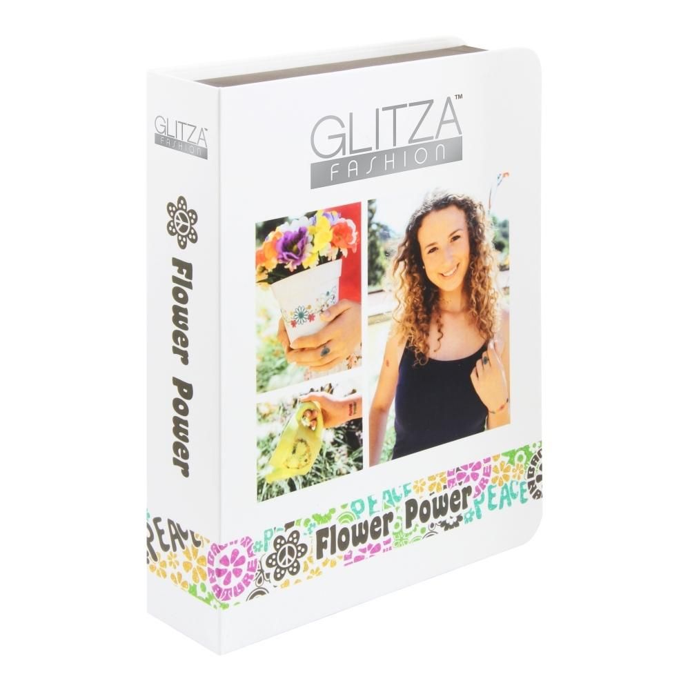 Glitza Fashion csillámtetkó deluxe szett - flower power