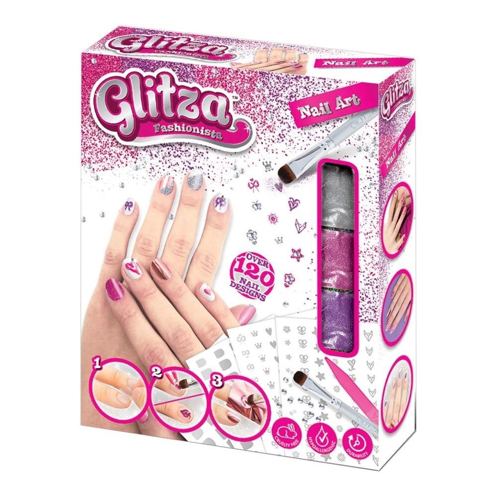 Glitza Fashionista csillámtetkó körömdíszítő készlet