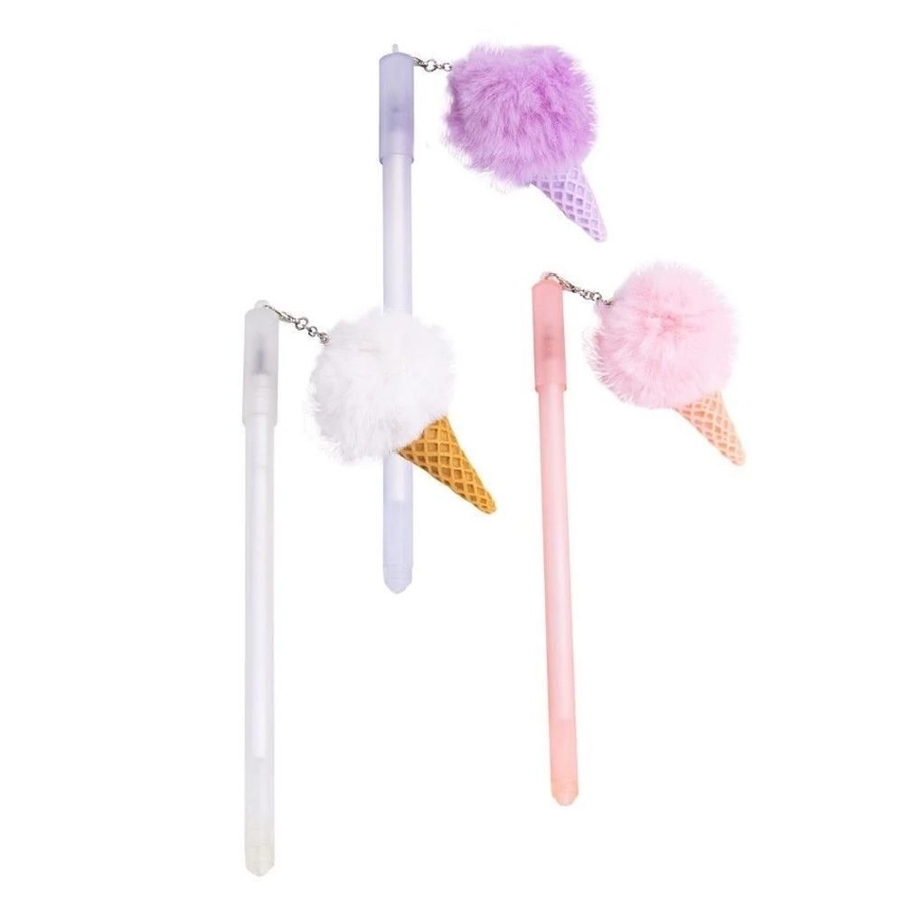 Golyóstoll Fagyis pompon dísszel (többféle)