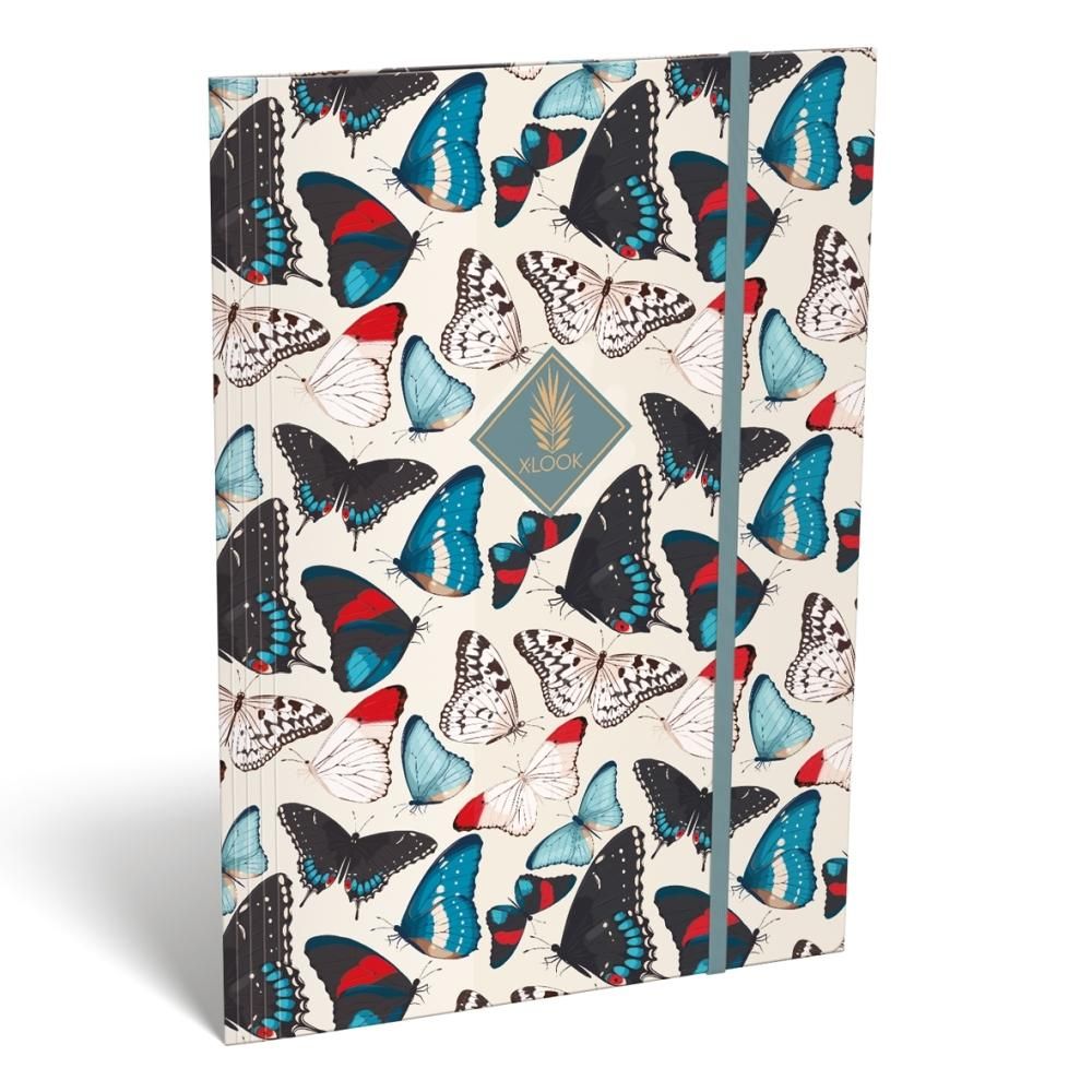 Gumis mappa A4 - XLook, Butterfly