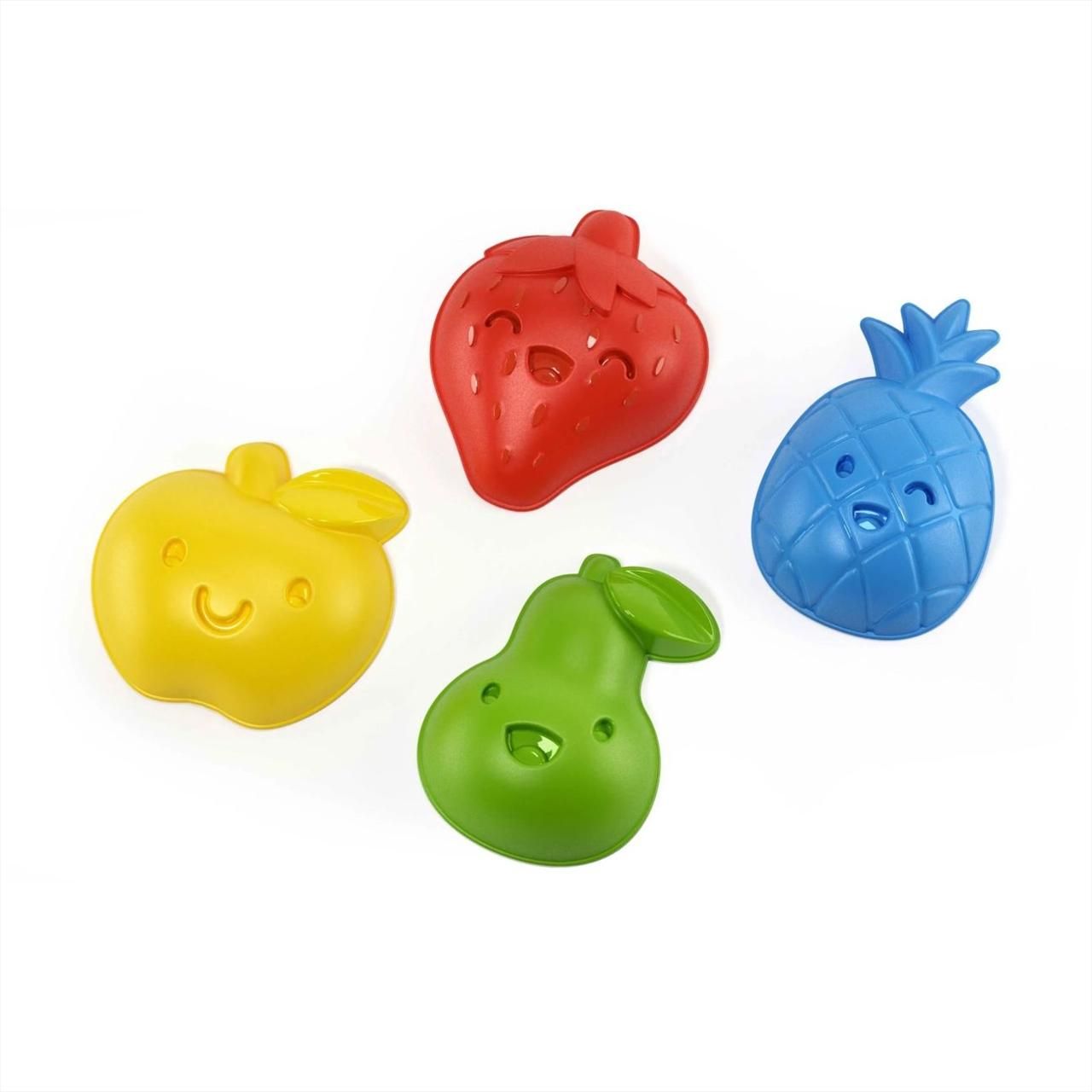 Gyümölcsös homokozóformák, 4 db