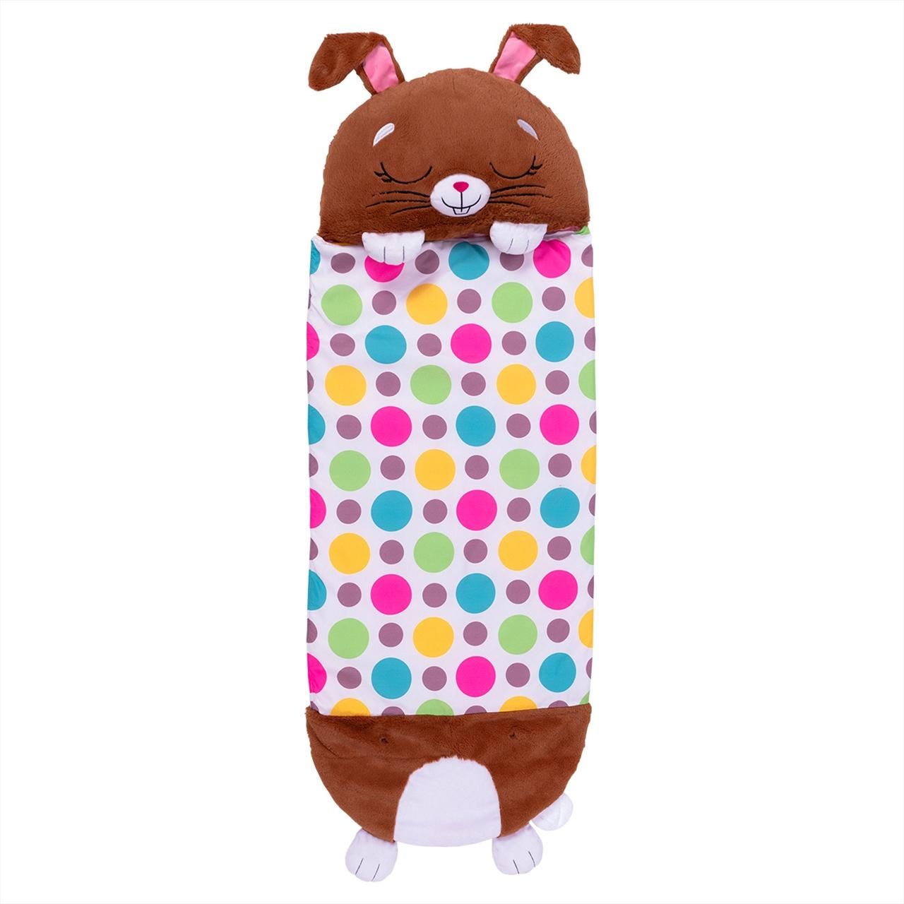 Happy Nappers 2 az 1-ben hálózsák - barna nyuszi, 137 cm