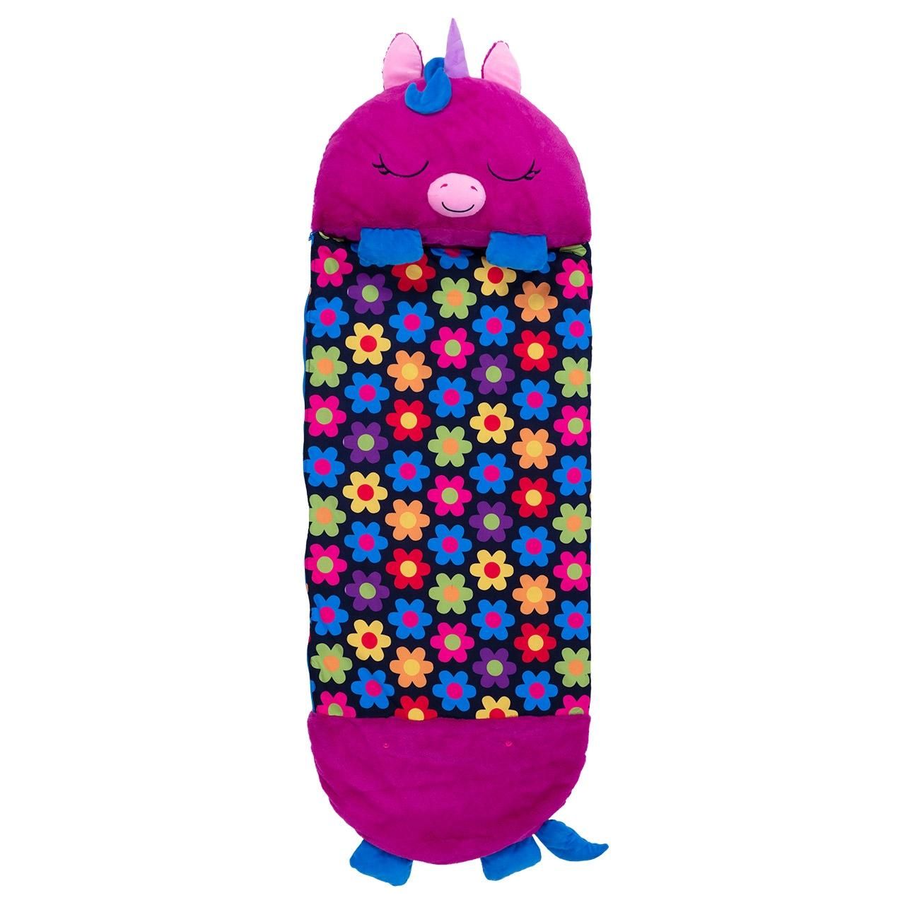 Happy Nappers 2 az 1-ben hálózsák - lila unikornis, 137 cm