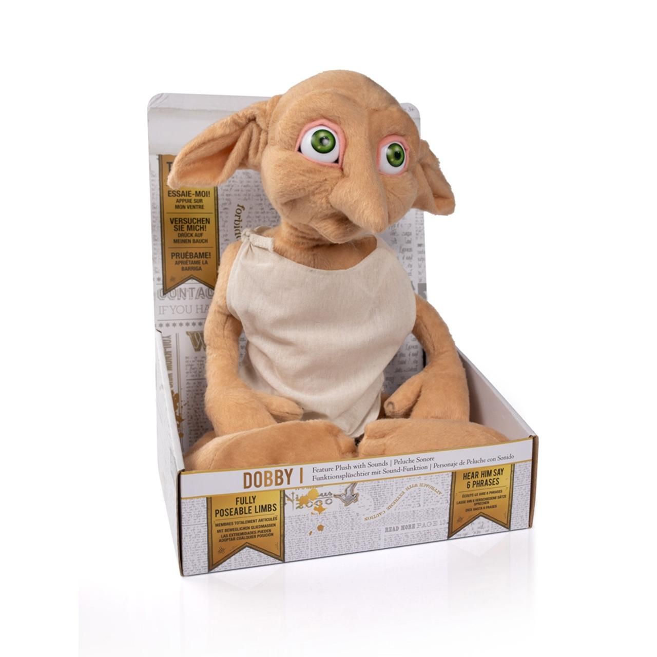 Harry Potter Plüss hangokkal - Dobby