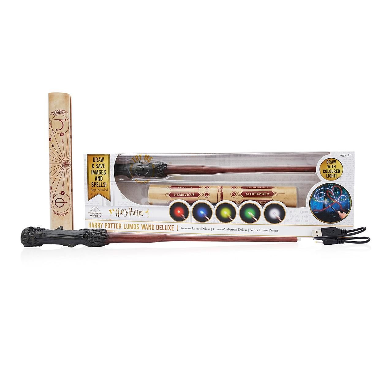 Harry Potter Világító varázspálca - Deluxe