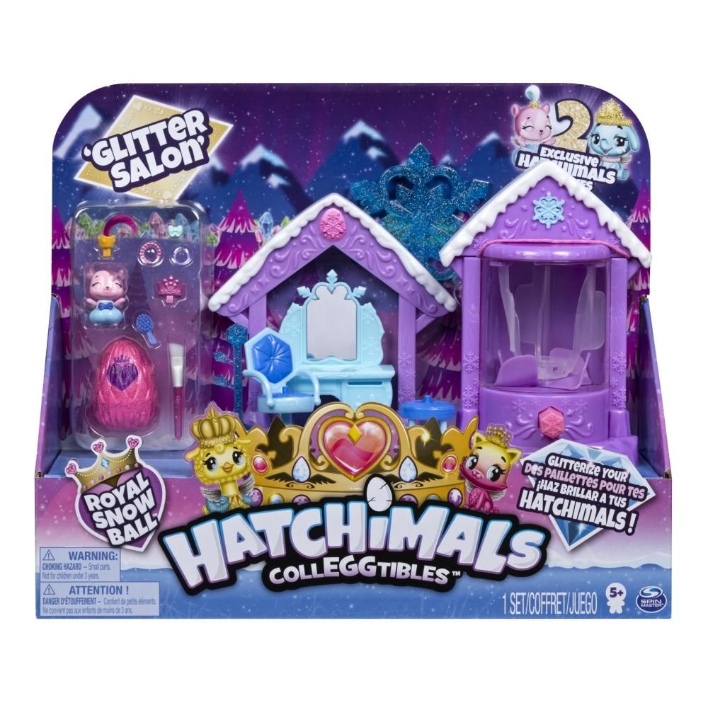 Hatchimals Colleggtibles Royal Glitter Salon játékszett