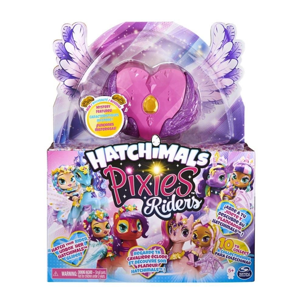 Hatchimals Gyűjthető Pixies Lovasok - Crystal Charlotte & Draggle Glider