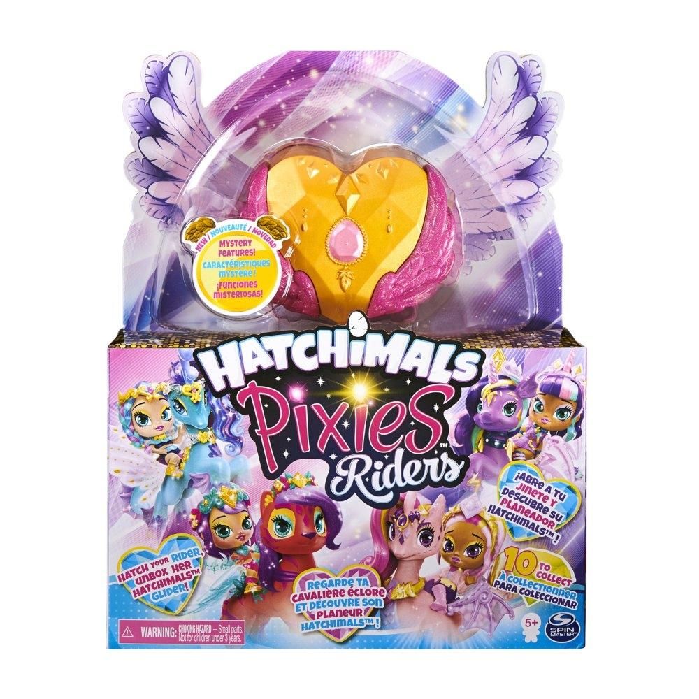 Hatchimals Gyűjthető Pixies Lovasok - Gold Shimmer Charlotte & Draggle Glider