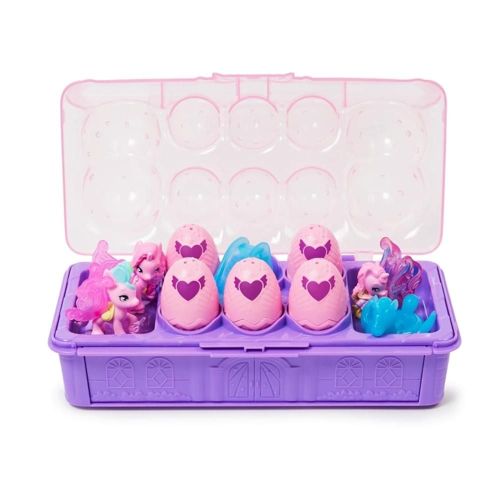 Hatchimals Unicorn Family játékszett, 10 meglepetés figurával