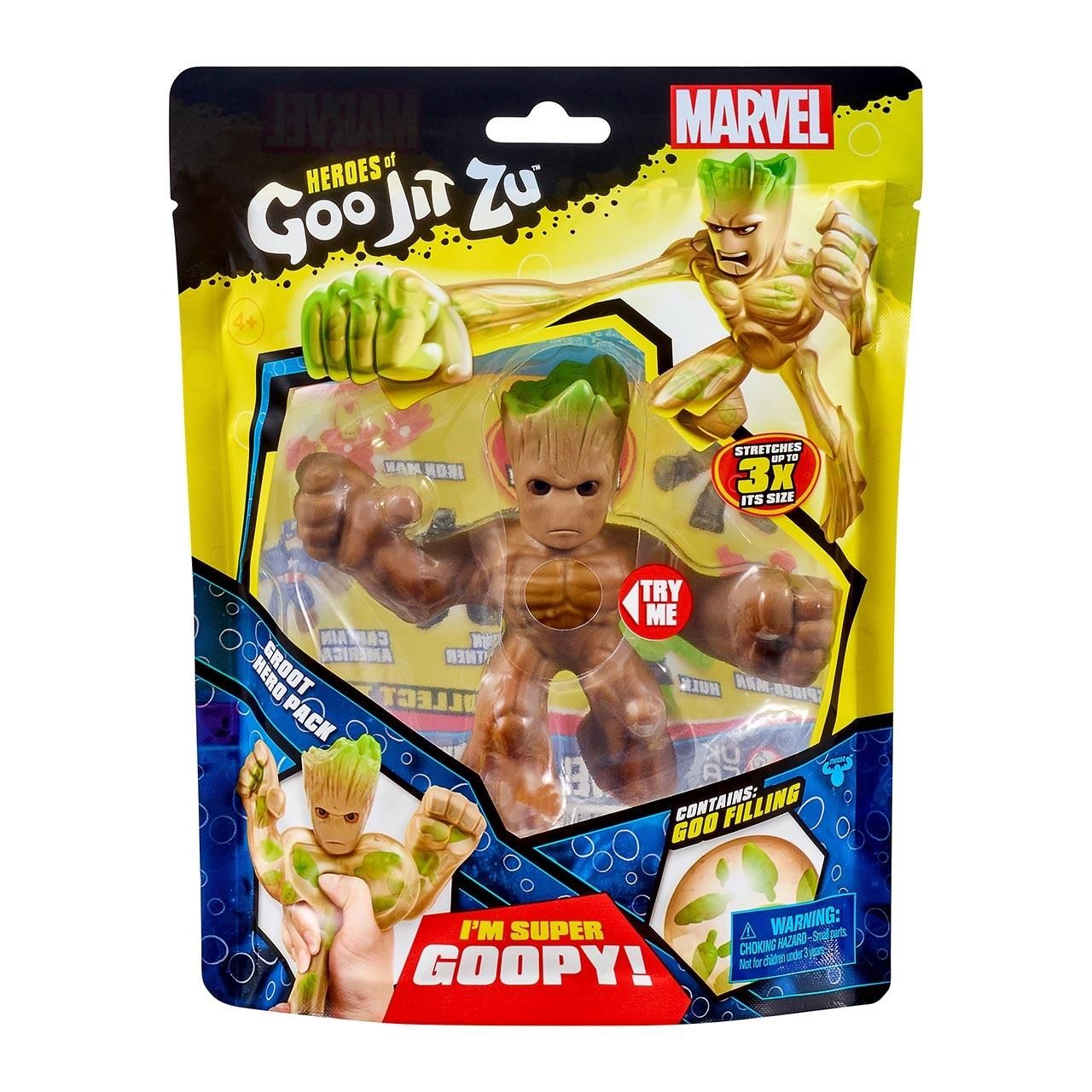Heroes of Goo Jit Zu nyújtható akciófigurák - Marvel hős - Groot