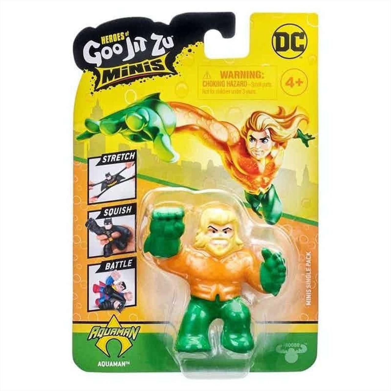 Heroes of Goo Jit Zu nyújtható mini akciófigurák - DC hős - Aquaman