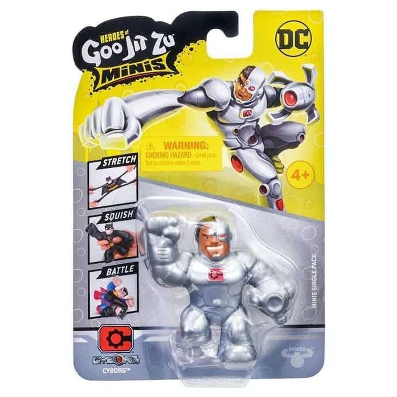 Heroes of Goo Jit Zu nyújtható mini akciófigurák - DC hős - Cyborg