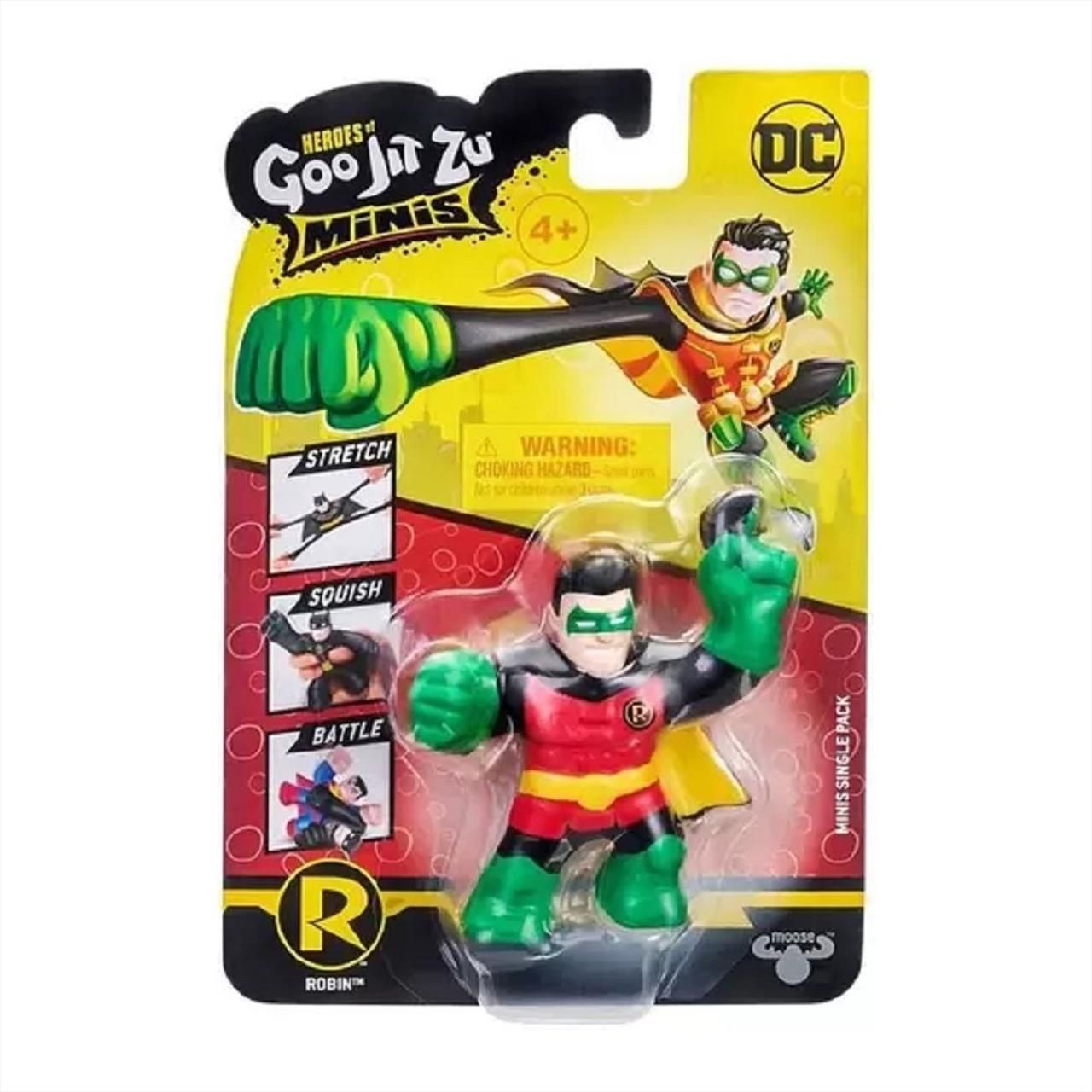 Heroes of Goo Jit Zu nyújtható mini akciófigurák - DC hős - Robin