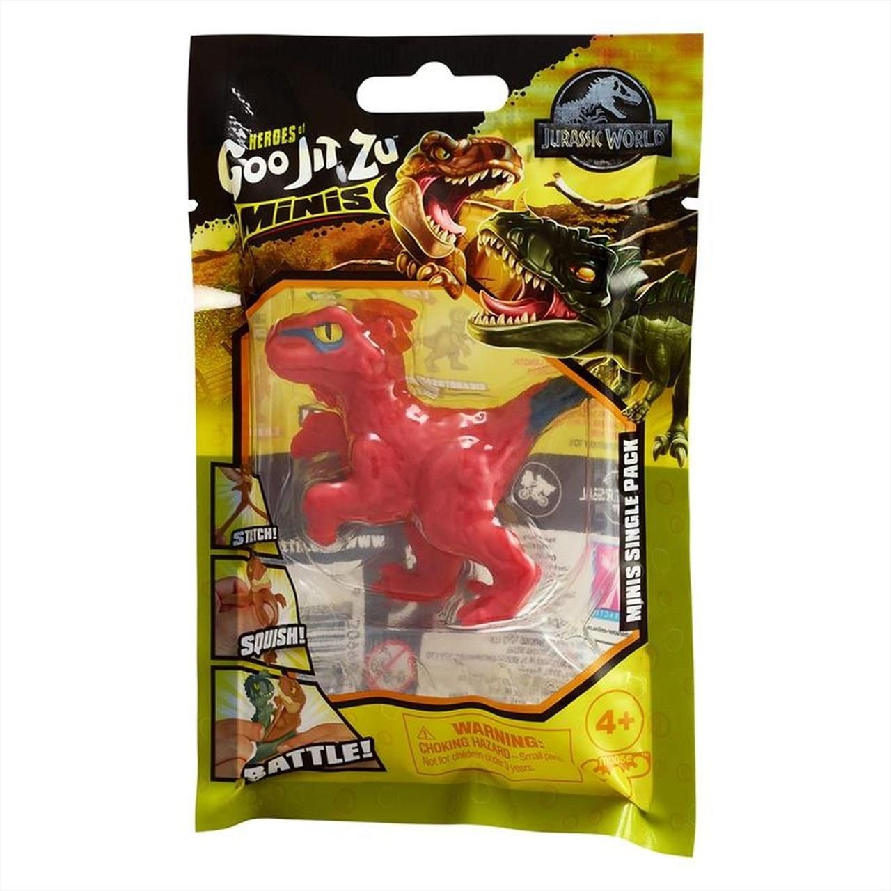 Heroes of Goo Jit Zu nyújtható mini akciófigurák - Jurassic World dinó - Pyroraptor