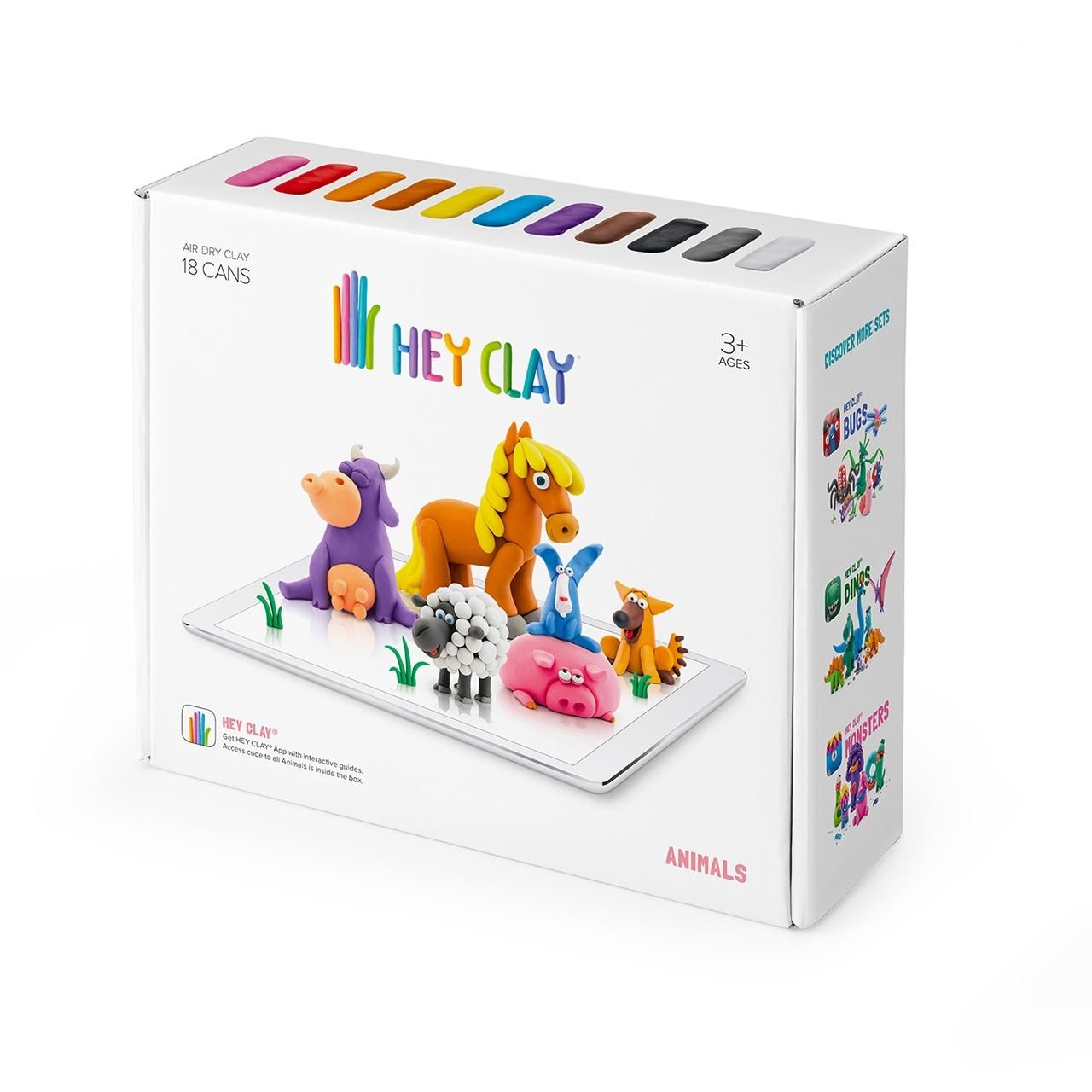 Hey Clay nagy gyurma szett - állatok