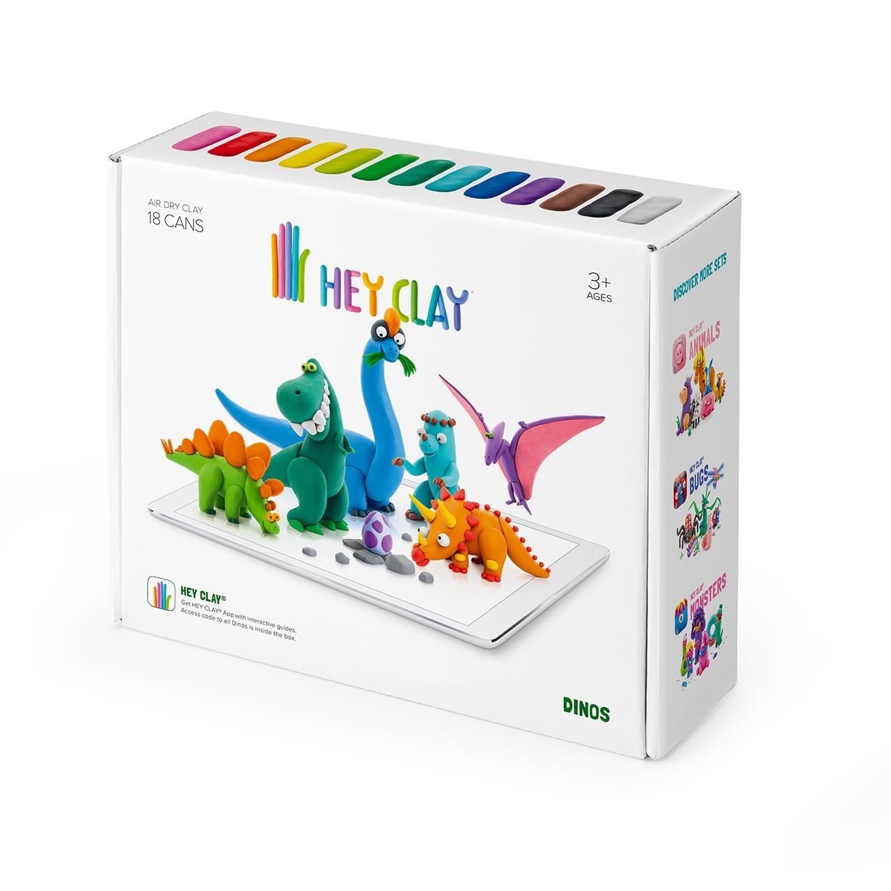 Hey Clay nagy gyurma szett - dinók