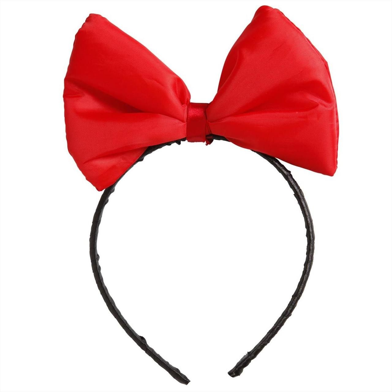 Hófehérke piros masnis hajpánt