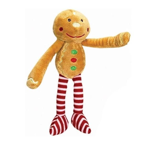 Hosszúkezű karácsonyi plüssfigura 12 cm - mézeskalács