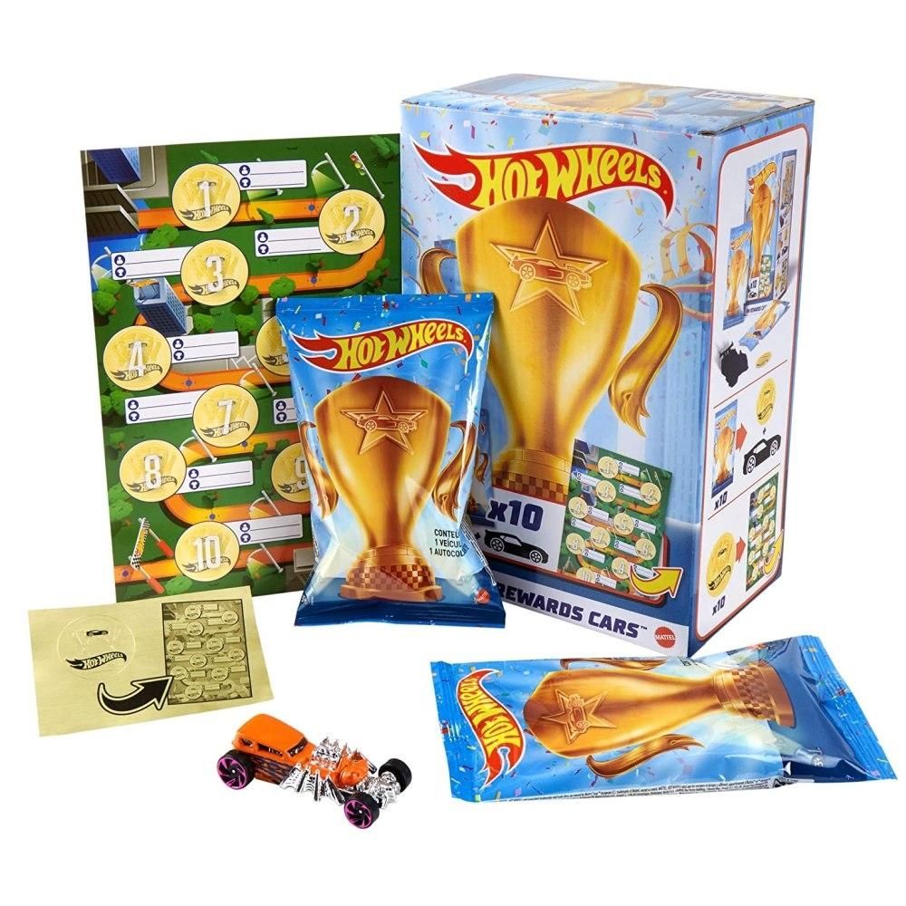 Hot Wheels bajnokok készlete, 10 db meglepetés kisautó