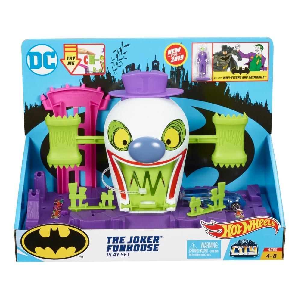 Hot Wheels City Gotham város gonosztevők szett - The Joker Funhouse