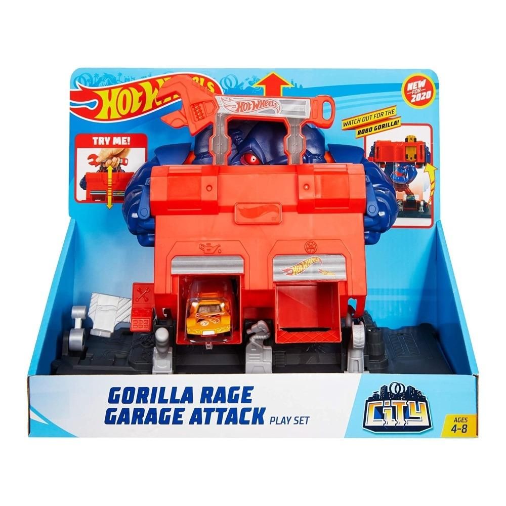 Hot Wheels City közepes pálya - Gorilla Rage Garage Attack