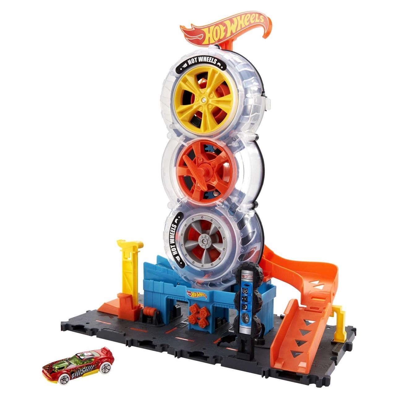 Hot Wheels City Triplakerék gumiszervíz pályaszett (HDP02)