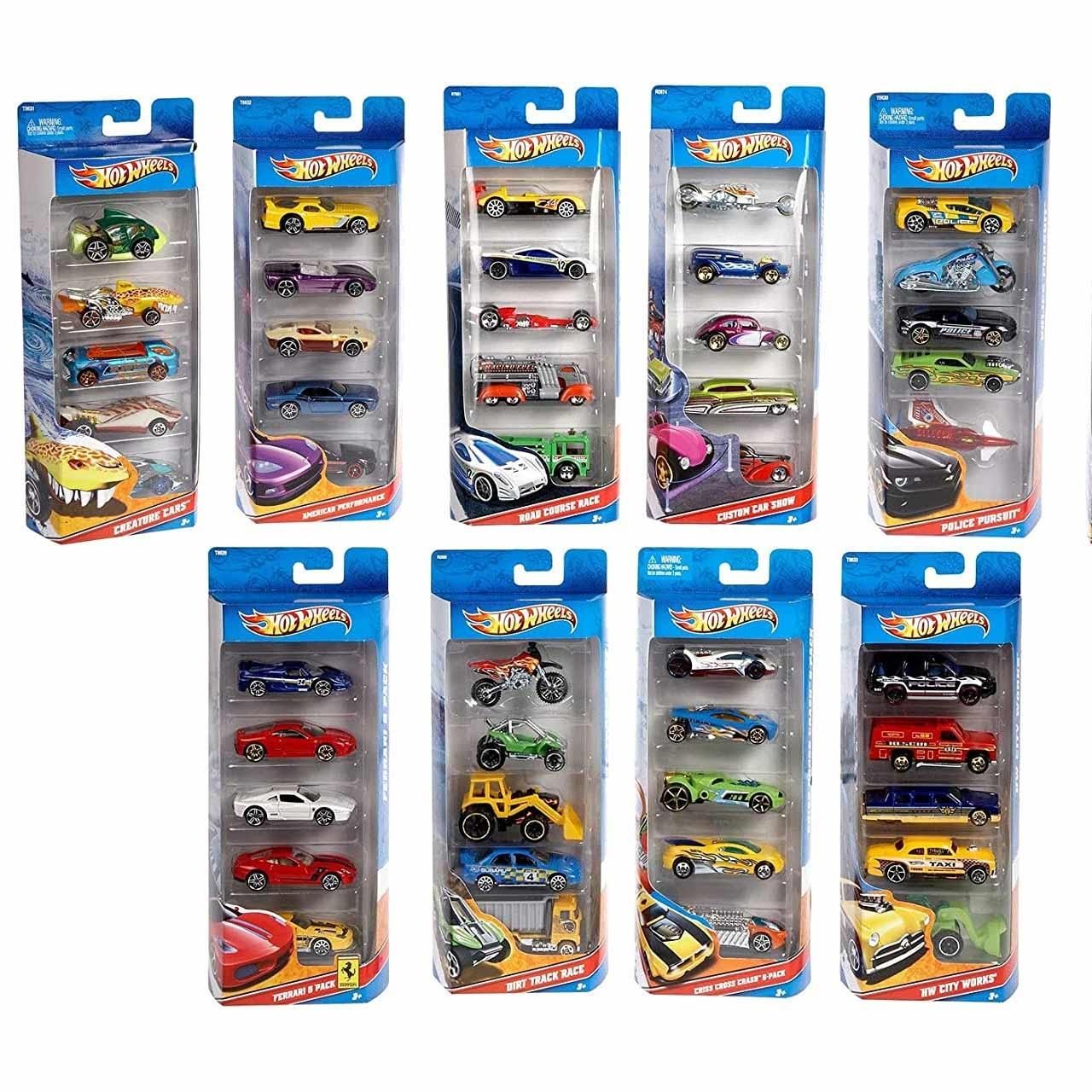 Hot Wheels kisautók 5 db-os (többféle)