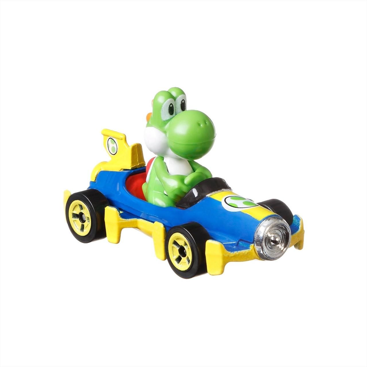 Hot Wheels Mario Kart kisautó - Mach 8 Yoshi (GBG25/GLP39)